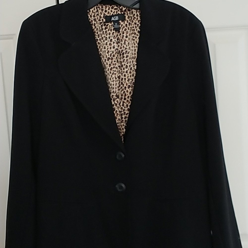 AGB Brown Classic Two Button Blazer/Jacket Sz 16 - Picture 2 of 13